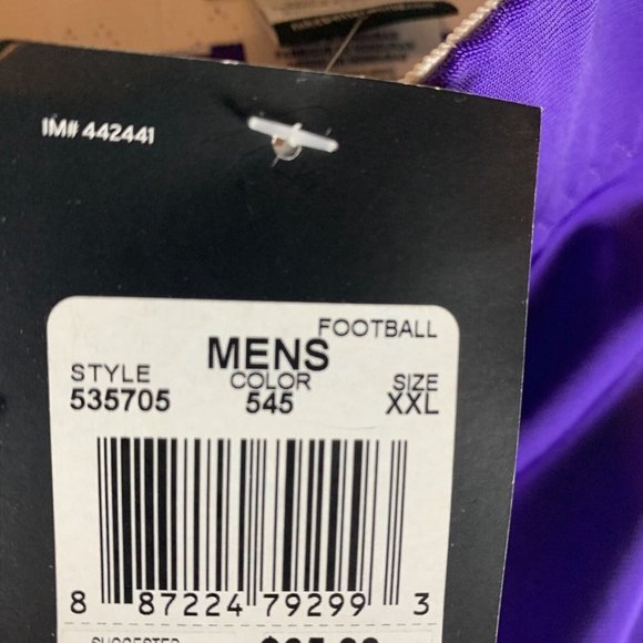 Nike Team Defender Football Pants Men's 2XL Purple Nylon Stretch High-Rise 6344 - Picture 5 of 10